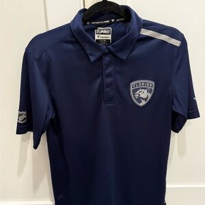 Florida Panthers Fanatics Polo Shirt Men’s NHL Hockey Winter Classic Golf Navy